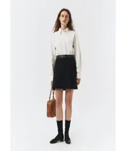 던스트 포 우먼 유니섹스 CLASSIC BOYFRIEND SHIRT STRIPE_UDSH3C103B1