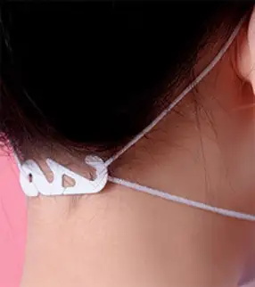 마스크 고리 귀통증 귀아픔 보호 밴드 S형, 50개, 1개