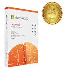 마이크로소프트 365 퍼스널 PKC 오피스 패키지 / 가정용 1인사용 1년사용