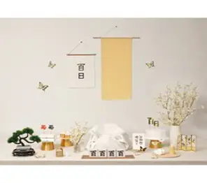 [판매상품] 아기이름 엽서 제작 백일 첫돌 상차림 셀프백일상 소규모 돌잔치 백일잔치 예약 반납없는 판매상품입니다, 05.(족자)화이트벚꽃, 1세트