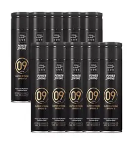 미쟝센 파워스윙 슈퍼 스트롱 스프레이 9, 200ml, 10개
