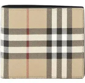 버버리 남성용 빈티지 체크 피-폴드 반지갑 8065641