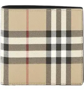 버버리 남성용 빈티지 체크 피-폴드 반지갑 8065641