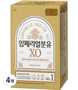 임페리얼XO 스틱분유 1단계 0~6개월 280g, 20개입, 4개