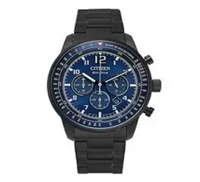 시티즌 남성용 크로노그래프 쿼츠 메탈시계 44mm CA4505-80L + 쇼핑백