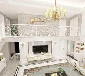 옥상 계단 철제 테라스 울타리 추락방지 파티션 실내난간 발코니 난간대 복층, B. 미터당 행운의 나무