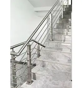 철제 펜스 계단 난간대 실내 난간바 율터리 빌라 레일, 1.5m PVC핸드레일+38mm 304 기둥 3개