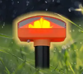 태양광 충전 두더지 뱀 퇴치기 LED 정원등, 퇴치기1개, 1개