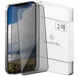 신지모루 사생활 보호 9H 고경도 강화유리 신지글래스 풀커버 프라이버시 휴대폰 액정보호필름 2p 세트, 1세트