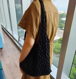 일본백화점직수입 시보리백 주름 늘어나는 경량 가벼운 튼튼한 린넨 여성 여름 에코백 일본전통기법 요술가방 백인백 에코백