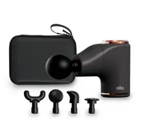 [추석선물/ 1+1 특가] 알로코리아 무선 진동 미니 마사지건 전신 안마기 마사지기, 블랙+퍼플 (AMG5)