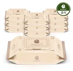앙블랑 아기물티슈 세이프 베이지 캡형 72매X10팩 N-GC10, 72매, 10개