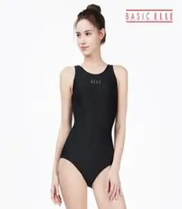 베이직 엘르 여성 실내수영복 BEF-Q150K 원피스수영복 여자수영복