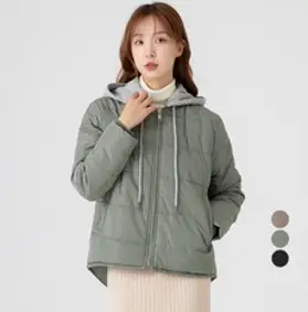 비욘 여성 오버핏 누빔 패딩점퍼/ 두꺼운 볼륨감 노카라 빅사이즈 데일리 점퍼/ 3color