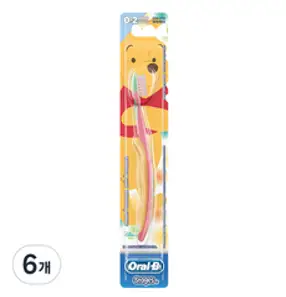 오랄비 스테이지스 유아 칫솔 1단계, 랜덤 발송, 6개, 1개