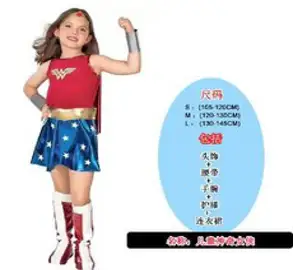 키즈 원더우먼 원더걸스 슈퍼걸 히어로 코스프레 의상 할로윈 파티 코스튬