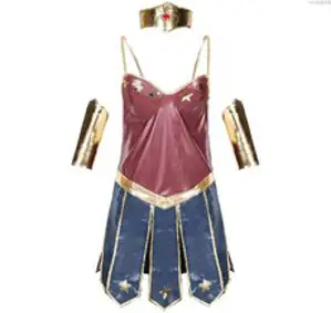 해외직구 마블 원더우먼 빅사이즈 코스튬 코스프레 할로윈 헐리우드 영웅 홈파티 공연 댄스