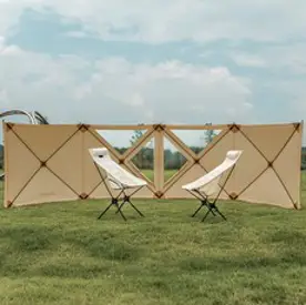 어반사이드 선다우너 면TC 원터치 바람막이 사이드월 캠핑 윈드스크린, 케일카키