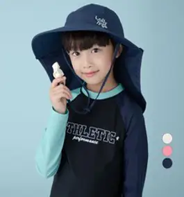 롤리트리 자외선차단 호루라기 와이드 플랩캡 (호루라기 증정)