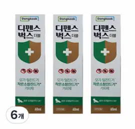 디펜스벅스 더블 스프레이, 60ml, 6개
