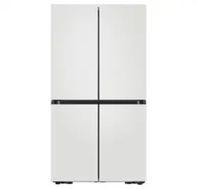 삼성전자 비스포크 4도어 냉장고 메탈 875L 방문설치, 매트 멜로우 화이트, RF84C906B4W