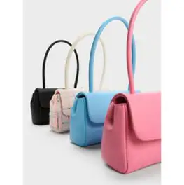 찰스앤키스 커브 핸들 트위드 숄더 백 CK2-50782061