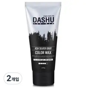 다슈 포맨 프리미엄 컬러 헤어왁스 애쉬 실버 그레이, 100g, 2개입