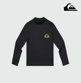 [퀵실버] 키즈 레이트 드롭 래쉬가드 BLK