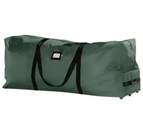 크리스마스 휴가를 위한 프리미엄 롤링 트리 보관 가방 찢어짐 방지, 옥스퍼드, 초록, 1개