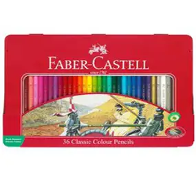 파버카스텔 틴 유성색연필 36색, 단품