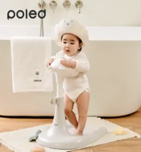 폴레드 허그베어 ver2 입식 아기비데 욕조 샤워 목욕 핸들 기저귀갈이대, 그레이, 1개