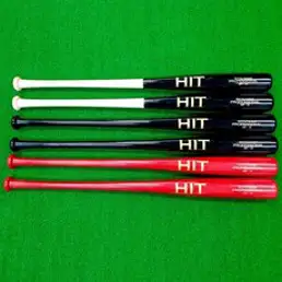 HIT 히트 메이플 나무배트 색상 길이선택 야구배트, 우드+검정, 32인치