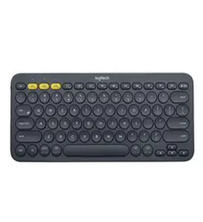 로지텍 무선키보드 + 키스킨, Black, K380, 텐키리스