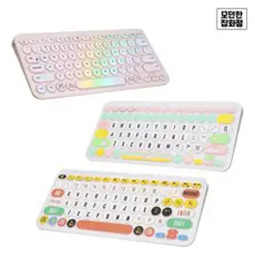 키보드 키스킨 자판 컬러 로지텍 K380 디자인형, 유니콘(영어), 1개