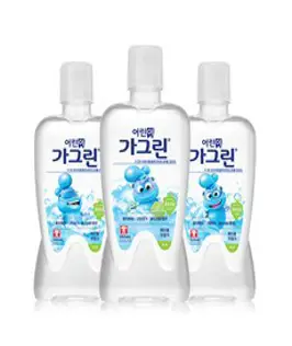 가그린 동아제약 어린이용 구강 세정제 청포도향 랜덤발송, 380ml, 3개