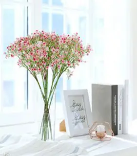 행복한마을 챠밍안개 조화부쉬 2p, 핑크