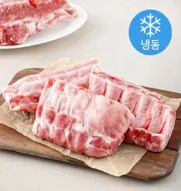 포크밸리 등갈비 찜용 / 구이용 (냉장), 1kg, 1팩