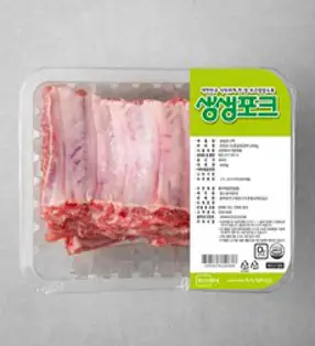 [소돈가] 돼지 등갈비 로인립 2kg(1kgx2), 단품, 2개