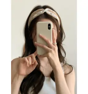 편안한 영어 레터링 스판 헤어밴드 기본 봄 여름 케주얼 머리띠