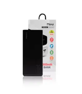 모루이 고속무선충전 대용량 보조배터리 60000mAh 멀티단자, 화이트, WP601