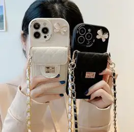 워너프 목걸이 스트랩 카드 투명 휴대폰 케이스
