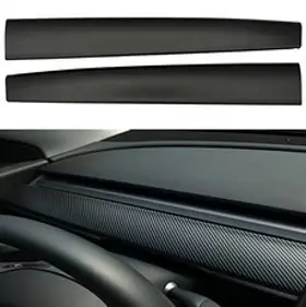 ShowEv Tesla 모델 Y 대시보드 커버 Tesla 모델 Y 대시보드 액세서리(ABS)용 매트 탄소 섬유 패턴 대시 커버 랩 캡
