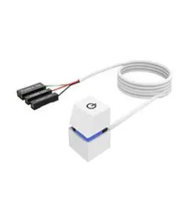 플레이기어 PG-PW33 USB3.0 외부전원스위치 컴퓨터스위치 파워스위치 PC외부전원 컨트롤러, 화이트, 1개