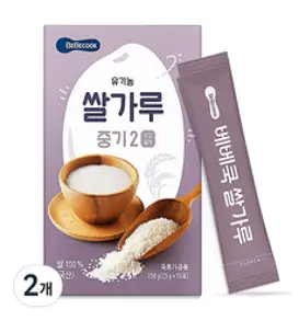 파파루 간편레시피 유기농쌀 백미 굵은입자 400g, 2개