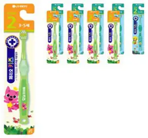 메디안 365DAYS 스텝2 어린이 칫솔 세트, 혼합색상, 12개입, 1개