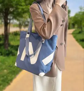 핸드메이드 양면배색 페이즐리 에코백
