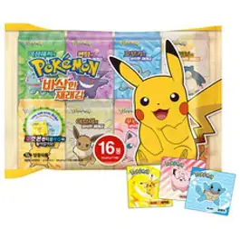 포켓몬 잠만보의 쿨쿨쿠앤크샌드 띠부씰포함 95g x 4개