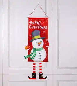 몽키카카 크리스마스 감성 입체 현수막 가랜드 장식품, 눈사람