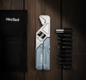 플라이어 렌치 6in1 EDC 넥스툴 Light Wrench W2 With Bit Kit, 1개