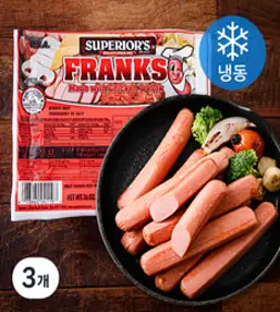 프레시마크 슈페리어 프랑크 소시지 (냉동), 454g, 3개